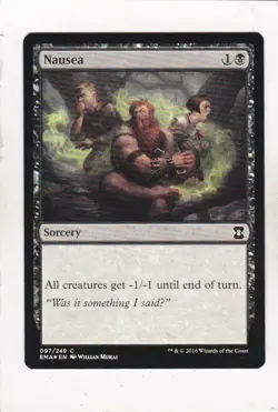MTG: Eternal Masters: Nausea **FOIL** - Image 1
