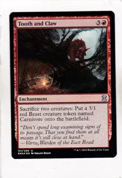 MTG: Eternal Masters: Tooth and Claw **FOIL** - Image 1