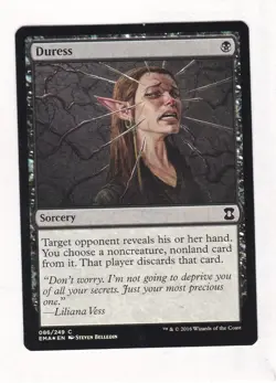 MTG: Eternal Masters: Duress **FOIL** - Image 1
