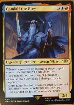GANDALF THE GREY X 1 N/M THE LORD OF THE RINGS MAGIC THE GATHERING - Image 1