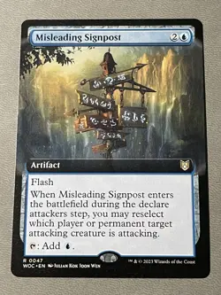 Misleading Signpost (Extended Art) Commander: Wilds of Eldraine Regular NM - Image 1