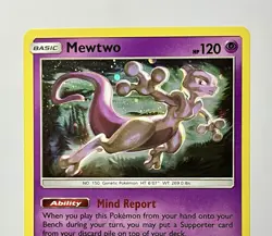Mewtwo SM214 (NM) •SWIRL• Holo Rare Sun & Moon: Black Star Promo 2019 Pokemon - Image 5