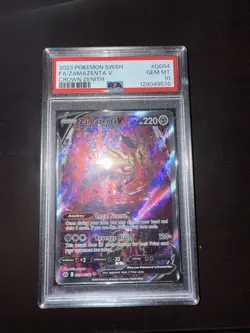Pokemon PSA 10 Zamazenta GG54/GG70 V Full Art Crown Zenith Galarian Gallery - Image 1