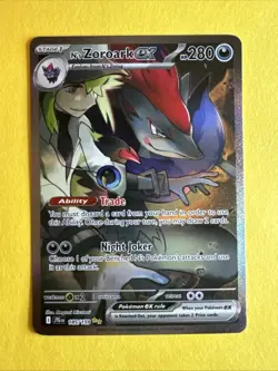 Pokemon TCG N's Zoroark ex 185/159 Journey Together Art - Image 1