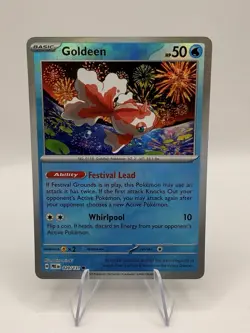Pokemon Goldeen 020/131 Prismatic Evolutions Master Ball Reverse Holo NM - Image 3