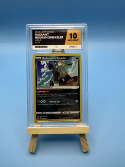 123/196 RADIANT HISUIAN SNEASLER HOLO RARE LOST ORIGIN POKEMON CARD ACE 10 Grade - Image 1
