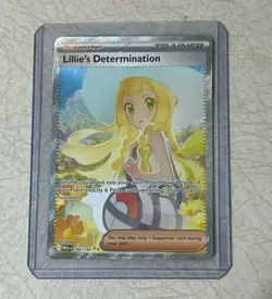 Pokemon Full Art Lillie’s Determination Special Illustration Rare 184/132 SAR - Image 1