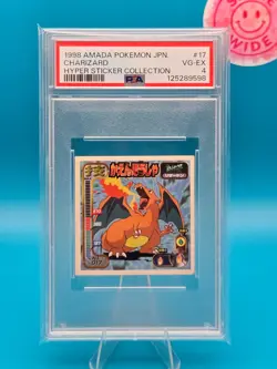PSA 4 - 1998 AMADA POKEMON JAPANESE HYPER STICKER COLLECTION 17 CHARIZARD - Image 1