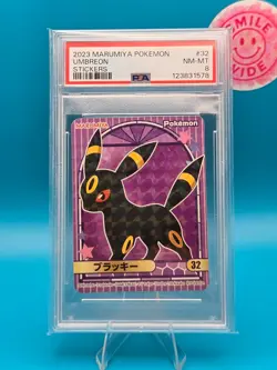PSA 8 - 2023 Marumiya Pokemon, Umbreon, Stickers - Image 1