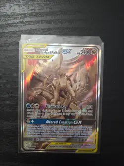 Pokemon TCG Arceus & Palkia & Dialga GX Tag Team Cosmic Eclipse 221/236 HP - Image 1