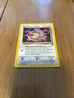 Pokemon Team Rocket’s Meowth Promo Black Star Card #18 - Image 3