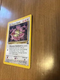 Pokemon Team Rocket’s Meowth Promo Black Star Card #18 - Image 4