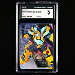 CGC MINT 9 KAYOU 2022 Transformers CCG Card TF01-UR-002 Bumblebee - Image 1