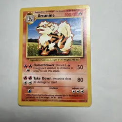 Pokemon Cards: Base Set 1st Edition Uncommon: Arcanine 23/102 - Image 1