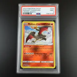 PSA 9 Radiant Charizard 020/159 Crown Zenith Holo Graded Pokemon Card - Image 1