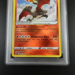 PSA 9 Radiant Charizard 020/159 Crown Zenith Holo Graded Pokemon Card - Image 3