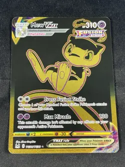 Pokemon Mew VMAX Fusion Strike Holo Ultra Rare Card TG30/TG30 - Image 1