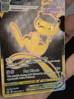 Pokemon Mew VMAX Fusion Strike Holo Ultra Rare Card TG30/TG30 - Image 3
