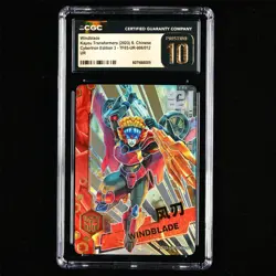 CGC PRISTINE 10 KAYOU 2023 Transformers CCG Card TF03-UR-006 Windblade - Image 1