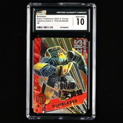 CGC GEM MINT 10 KAYOU 2023 Transformers CCG Card TF02-UR-002 Bumblebee - Image 1