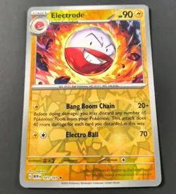 Pokemon 151 Electrode Reverse Holo Rare Card 101/165 NM - Image 1