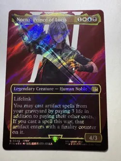 MTG Noctis, Prince of Lucis (Borderless) (Surge Foil) Foil - Image 1