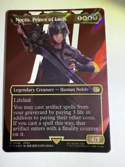 MTG Noctis, Prince of Lucis (Borderless) (Surge Foil) Foil - Image 3