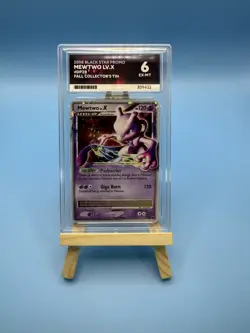 2008 ACE 6 Pokemon D&P Mewtwo Lv.X DP28 Black Star Promo Card EX-MT Graded Card - Image 1