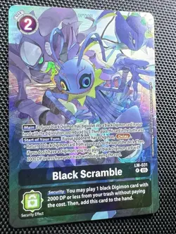 Digimon Card Game Black Scramble Alternate Art Foil LM-031 Promo St-20 Starter - Image 2