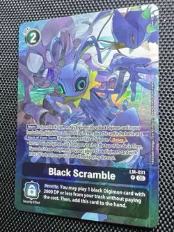Digimon Card Game Black Scramble Alternate Art Foil LM-031 Promo St-20 Starter - Image 3
