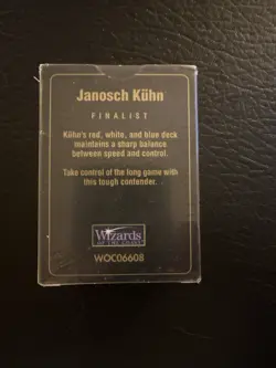 World Championship Deck: 1997 Seattle - Janosch Kuhn, Finalist - SEALED - Image 3
