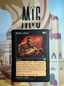 Shallow Grave 🔥 NonFoil 🔥 MTG NM Near Mint LP Light Play Mirage Reserved List - Image 1