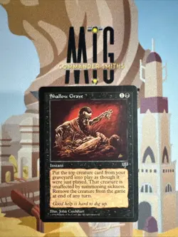 Shallow Grave 🔥 NonFoil 🔥 MTG NM Near Mint LP Light Play Mirage Reserved List - Image 3