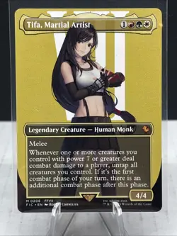Magic The Gathering Final Fantasy Commander Tifa Martial Artist Borderless 0206 - Image 4