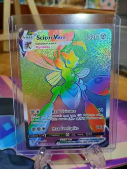 Pokemon Scizor VMAX Darkness Ablaze Rainbow Rare 193/189 Near Mint Condition - Image 1