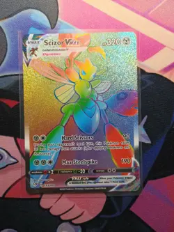 Pokemon Scizor VMAX Darkness Ablaze Rainbow Rare 193/189 Near Mint Condition - Image 2