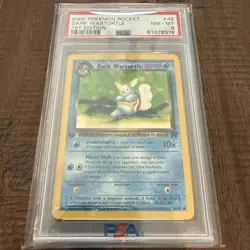 1st Edition Dark Wartortle 46/82 Team Rocket Pokemon Card PSA 8 - Image 1
