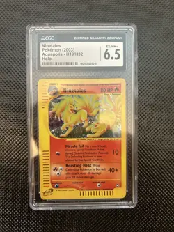 Ninetales Pokemon Card 2003 Aquapolis Holo CGC 6.5 - Image 1