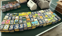 Lot of 1,000 Pokemon Cards Modern Holos/Reverse Holos Rares Uncomm/Comm & more - Image 1