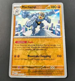 Pokemon 151 Machamp Reverse Holo Rare Card 068/165 NM - Image 1