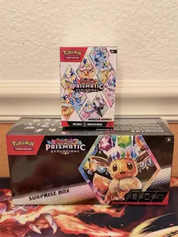 Pokemon TCG Prismatic Evolutions Booster Bundle and Surprise Box Sealed! - Image 1