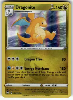 Dragonite 131/195 SWSH12: Silver Tempest NM Pokemon Card TCG - Image 1