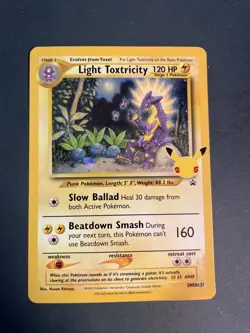 Light Toxtricity SWSH137 Celebrations 25th Black Star Promo Pokemon PACK FRESH - Image 1