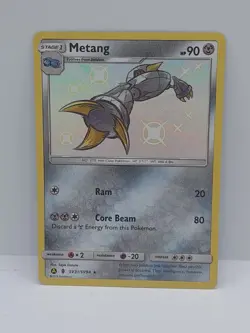 Pokemon TCG Metang Hidden Fates SV31/SV94 Holo Shiny Holo Rare - Image 1