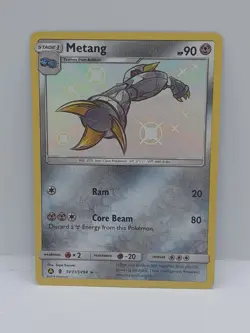 Pokemon TCG Metang Hidden Fates SV31/SV94 Holo Shiny Holo Rare - Image 2