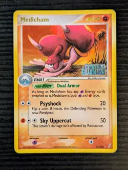 Medicham 25/100 [Crystal Guardians] Stamped Reverse Holo - Pokemon TCG - LP+/NM - Image 1