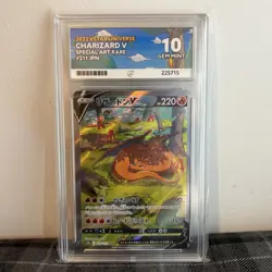 ACE 10 GEM MINT Pokemon Japanese Charizard V VSTAR Universe 211/172 S12a - Image 1