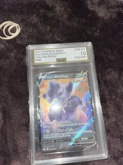 Galarian Slowking V 099/198 Chilling Reign 2021 AGS 10 Gem Mint Pokemon Graded - Image 1