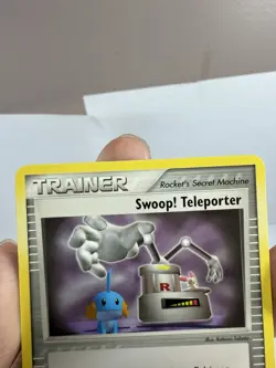 Pokemon Swoop! Teleporter Team Rocket Returns 92/109 Non Holo Trainer - Image 3