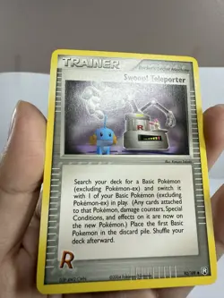 Pokemon Swoop! Teleporter Team Rocket Returns 92/109 Non Holo Trainer - Image 5